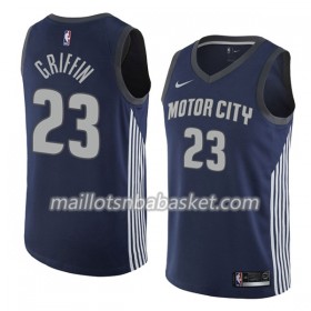 Maillot Homme Detroit Pistons Blake Griffin 23 Nike City Edition Swingman